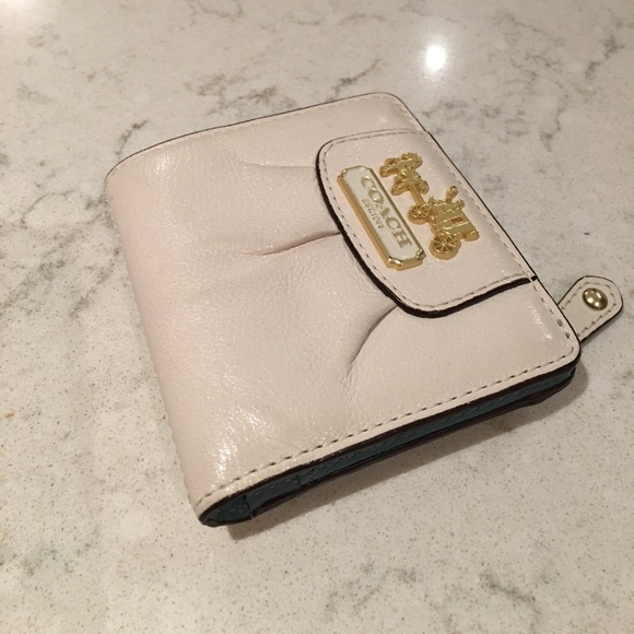 Coach Handbags - Coach white leather wallet